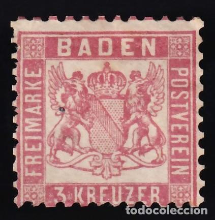 Sellos: Estados Alemanes, Baden. 1862-64 Y&T. 17 (*)
