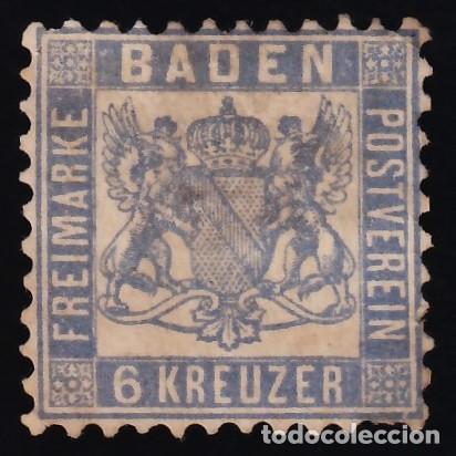 Sellos: Estados Alemanes, Baden. 1862-64 Y&T. 18 (*)