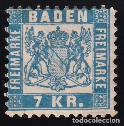 Sellos: Estados Alemanes, Baden. 1868 Y&T. 25 /*/