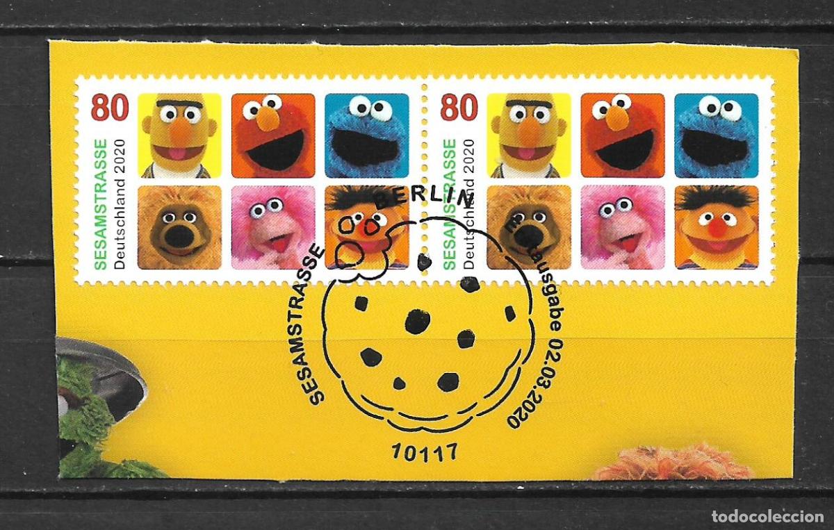 Sellos: alemania 2020 michel 3530 usado - serie de televisi&oacute;n &rdquo;Sesam Street&rdquo; - 33/38