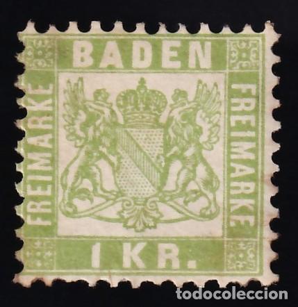 Sellos: Estados Alemanes, Baden. 1868 Y&T. 23 /*/