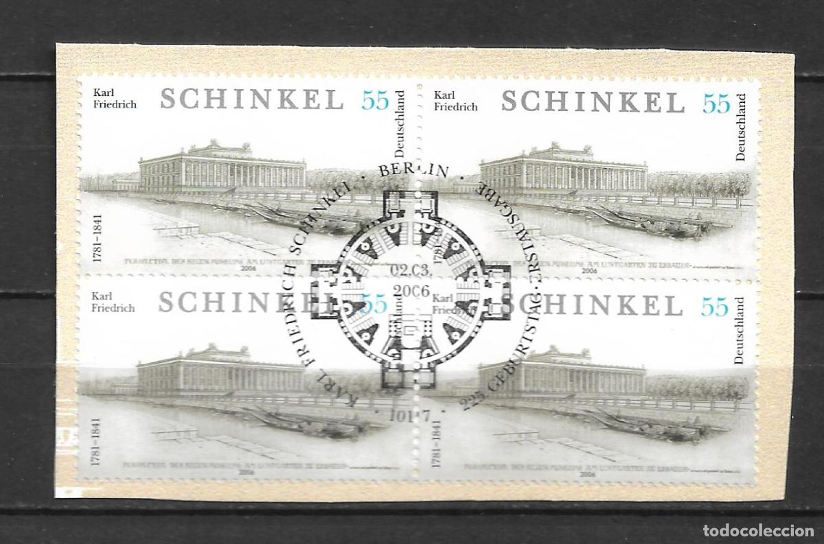 Sellos: alemania 2006 michel 2527 usado - Karl Friedrich Schinkel - 33/38
