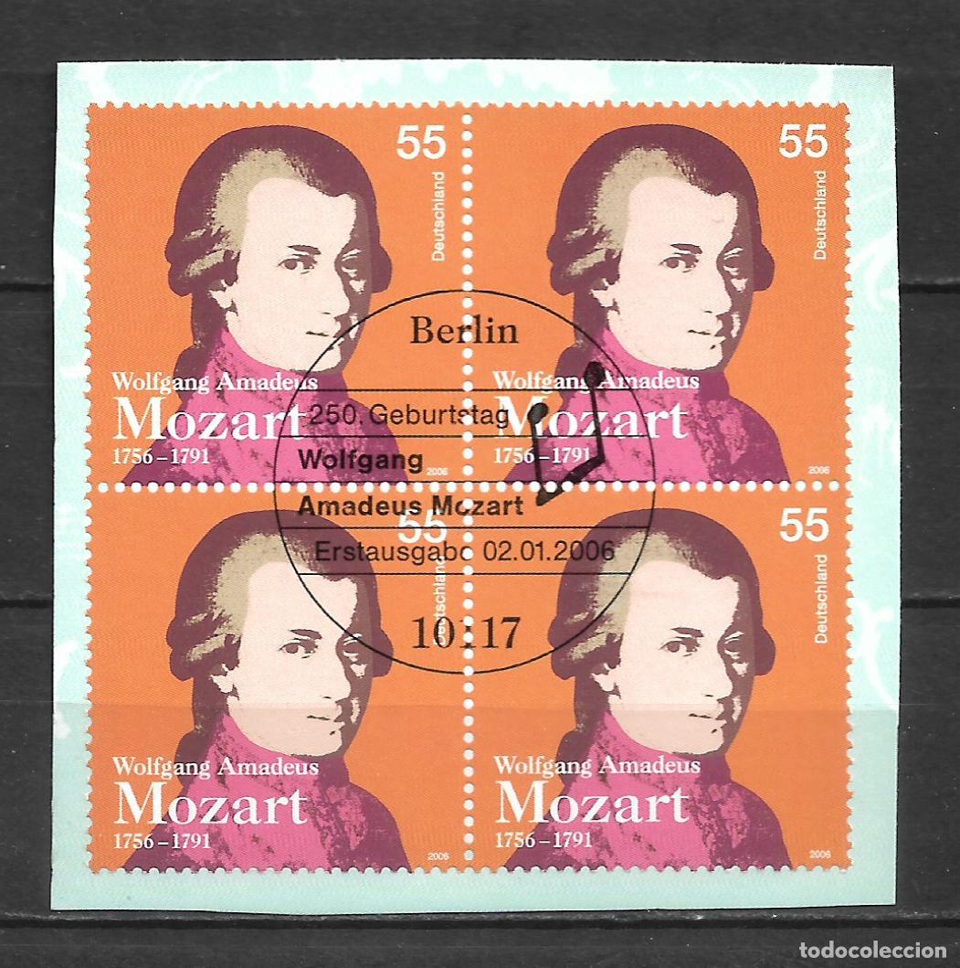Sellos: alemania 2006 michel 2512 usado - Wolfgang Amadeus Mozart - 33/38