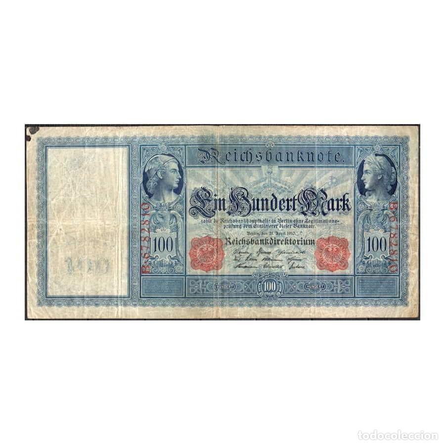 Sellos: Alemania 1910 [BLL] 100 Marcos Reichbanknote (BC-)