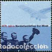 Sellos: Alemania Fed. 2003 SW-2197 &rdquo;Aviaci&oacute;n: 1&ordm; Vuelo Transatl&aacute;ntico&rdquo;./ Nuevo, sin charnela, MNH.