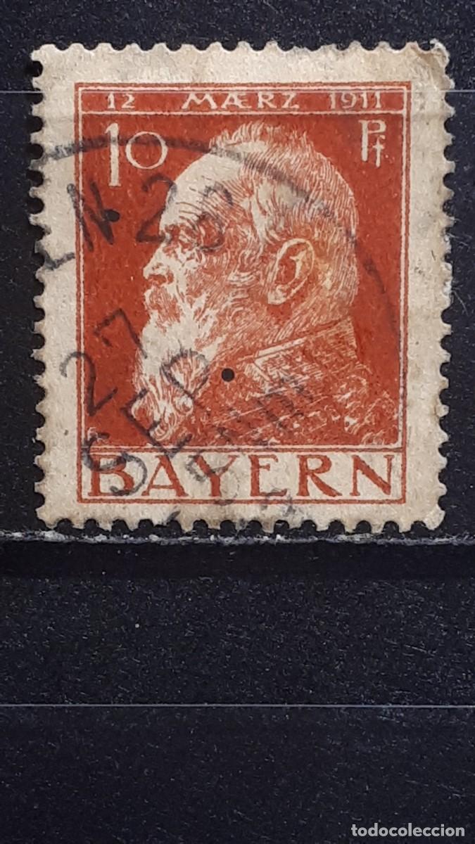 Sellos: ALEMANIA. BAVIERA. &deg;. 1911. YVERT 78.