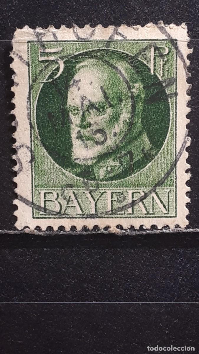 Sellos: ALEMANIA. BAVIERA. *. 1914. YVERT 95