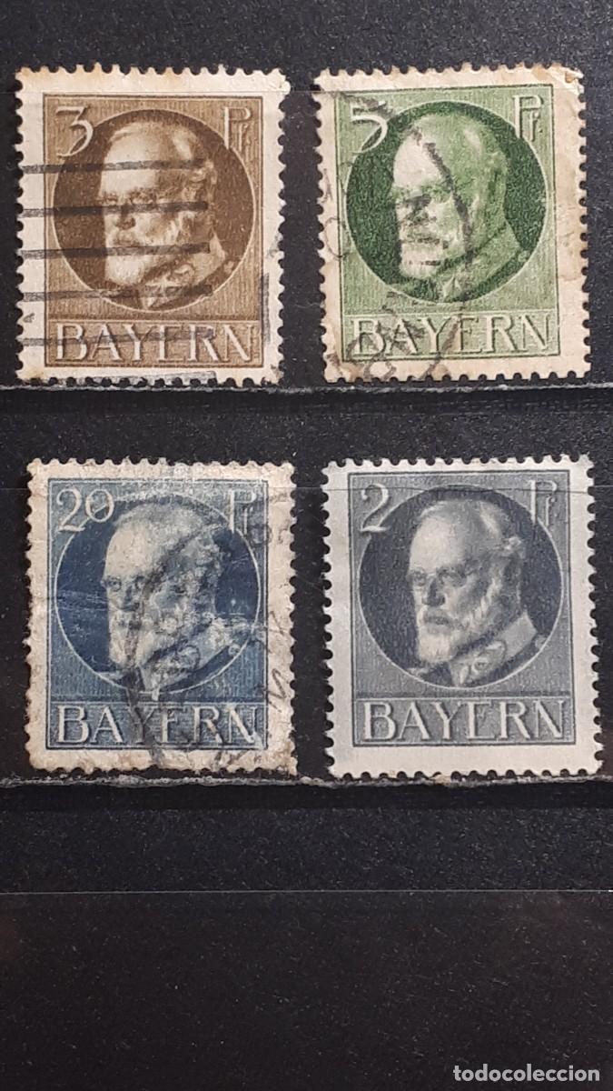 Sellos: ALEMANIA. BAVIERA. &deg;. 1914. YVERT 94/5, 97, 105.