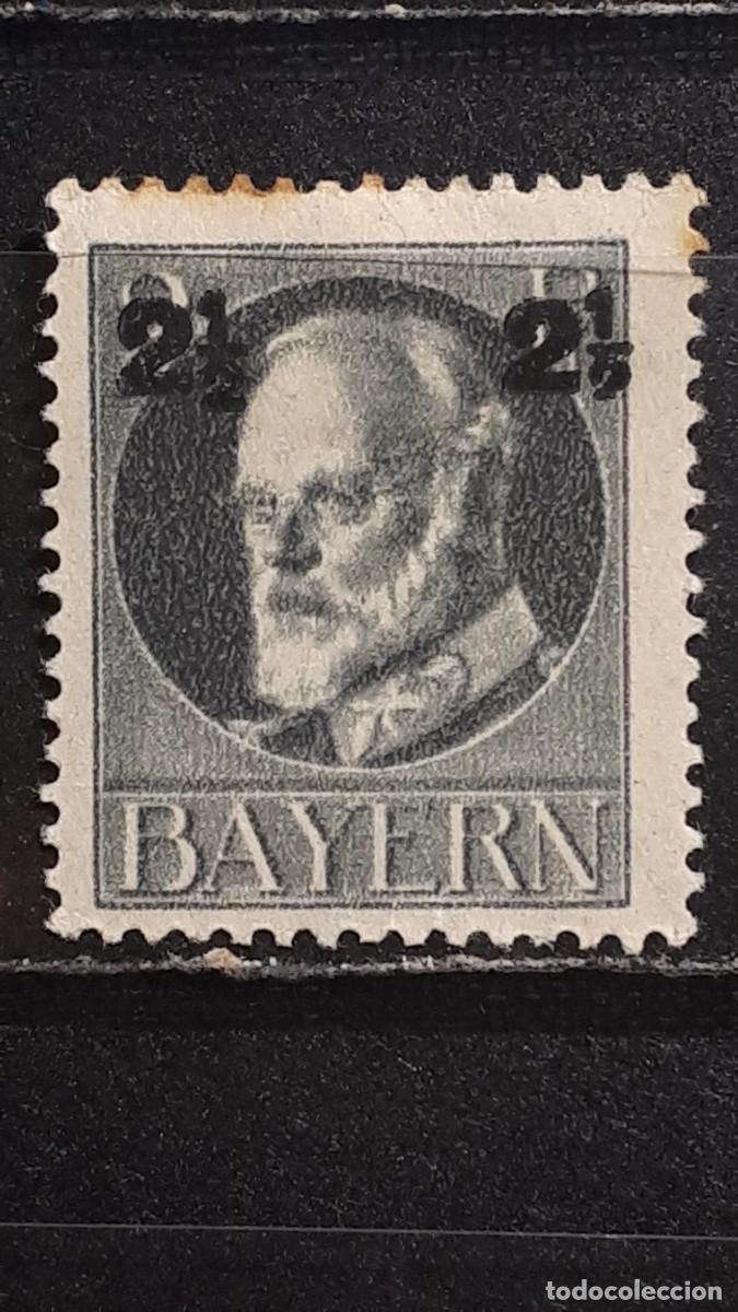 Sellos: ALEMANIA. BAVIERA. *. 1916. YVERT 115