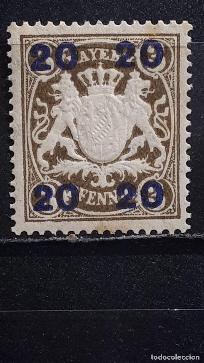 Sellos: ALEMANIA. BAVIERA. Rep. De WEIMAR. **. 1920. YVERT 195