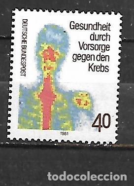 Sellos: 1981: Lucha contra el c&aacute;ncer a trav&eacute;s de la revisi&oacute;n (MNH**)