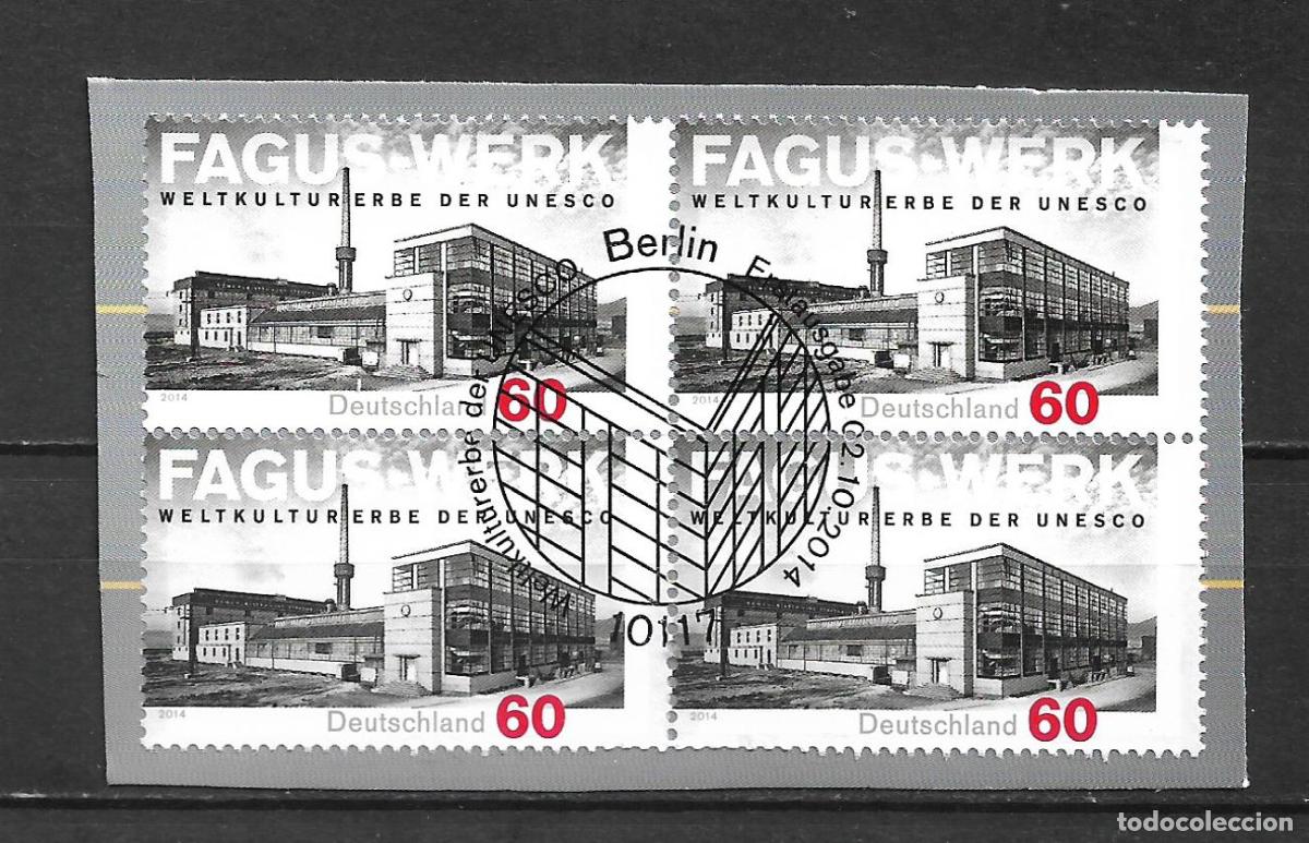 Sellos: alemania 2014 michel 3105 usado - unesco - 33/39