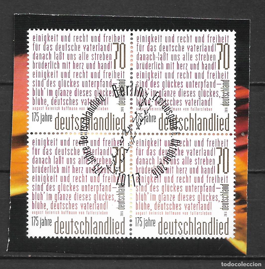 Sellos: alemania 2016 michel 3263 usado - himno nacional alem&aacute;n - 33/39