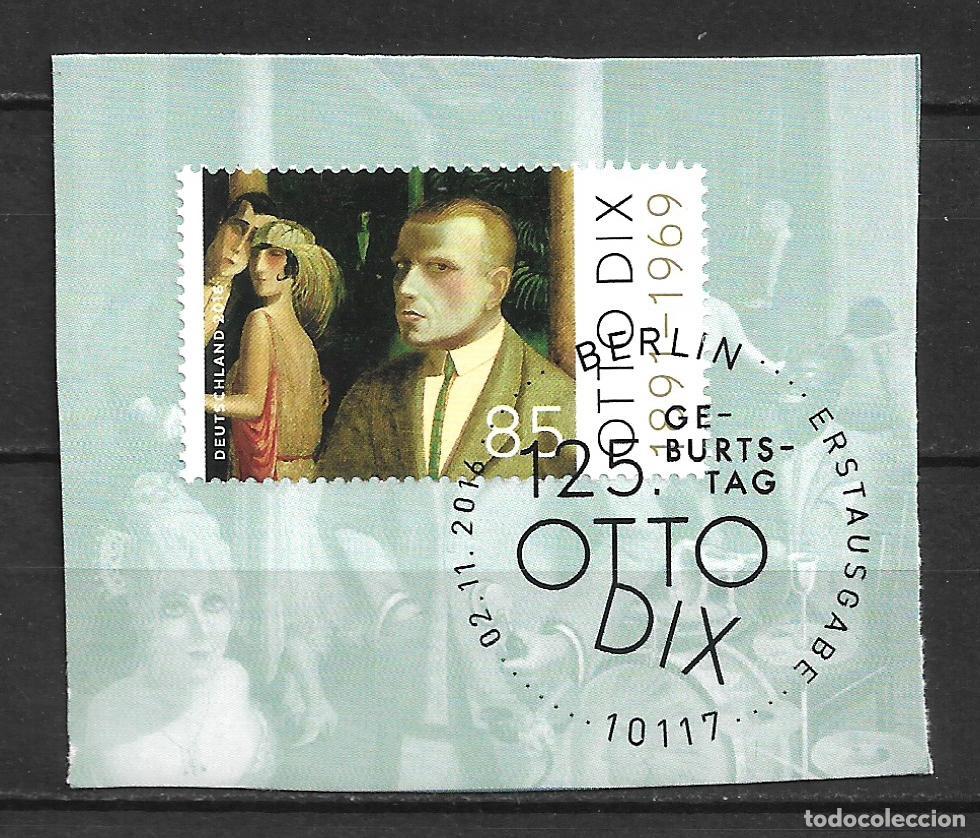 Sellos: alemania 2016 michel 3267 usado - otto dix - 33/39