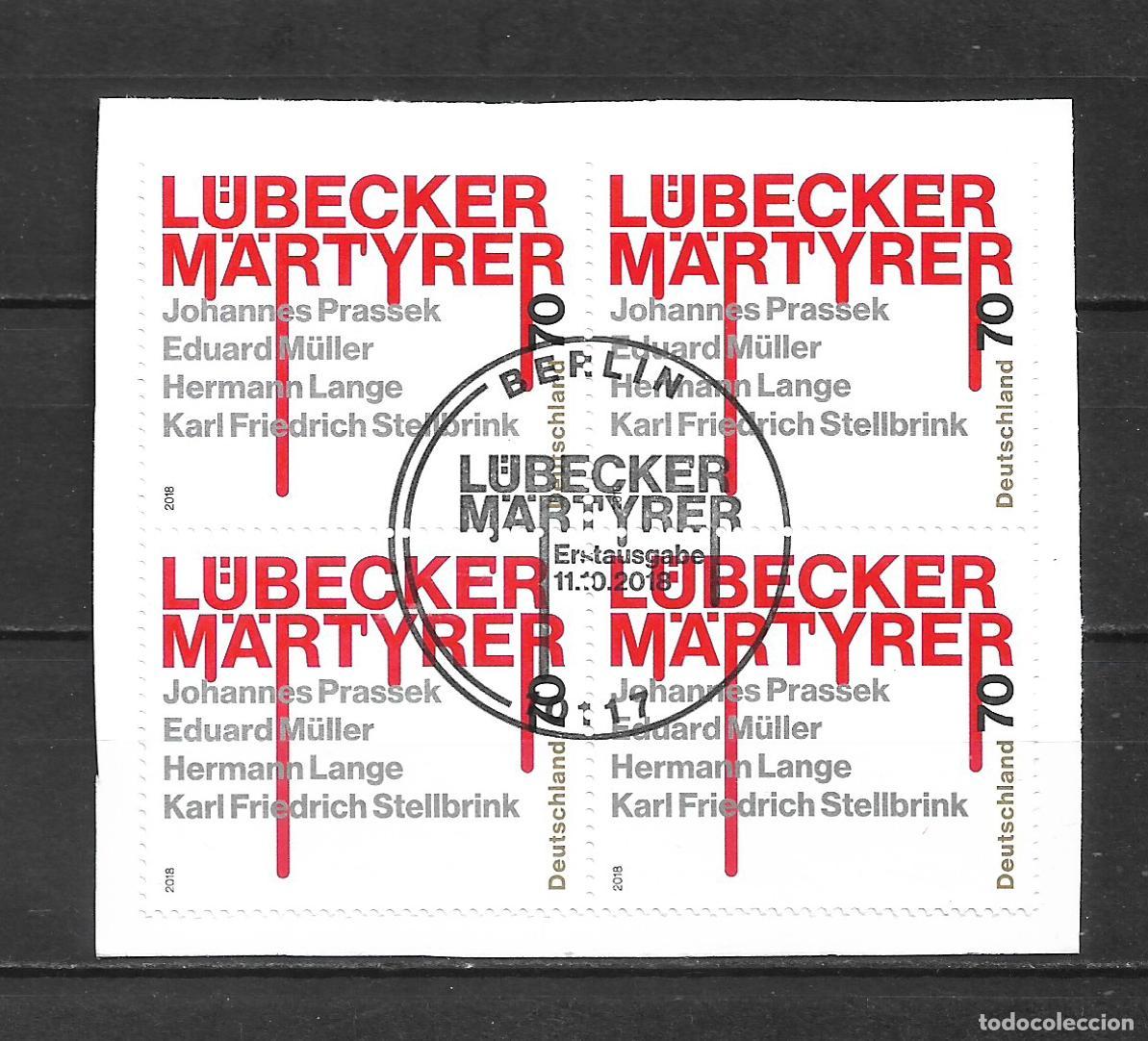 Sellos: alemania 2018 michel 3417 usado - lubecker martyrer - - 33/39