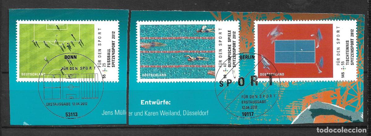 Sellos: alemania 2012 michel 2924/2926 - deportes - 33/40