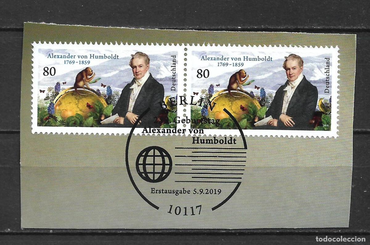 Sellos: alemania 2019 michel 3492 usado - alexander von Humboldt - 33/40