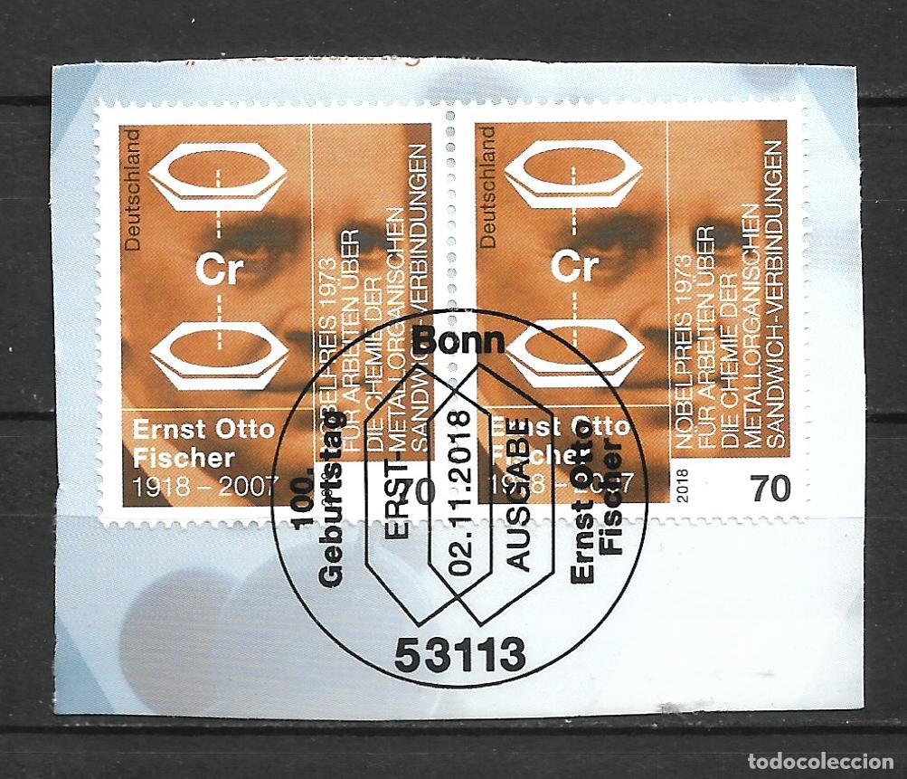 Sellos: alemania 2018 michel 3420 usado - 100 Aniversario Ernst Otto Fischer - 33/40