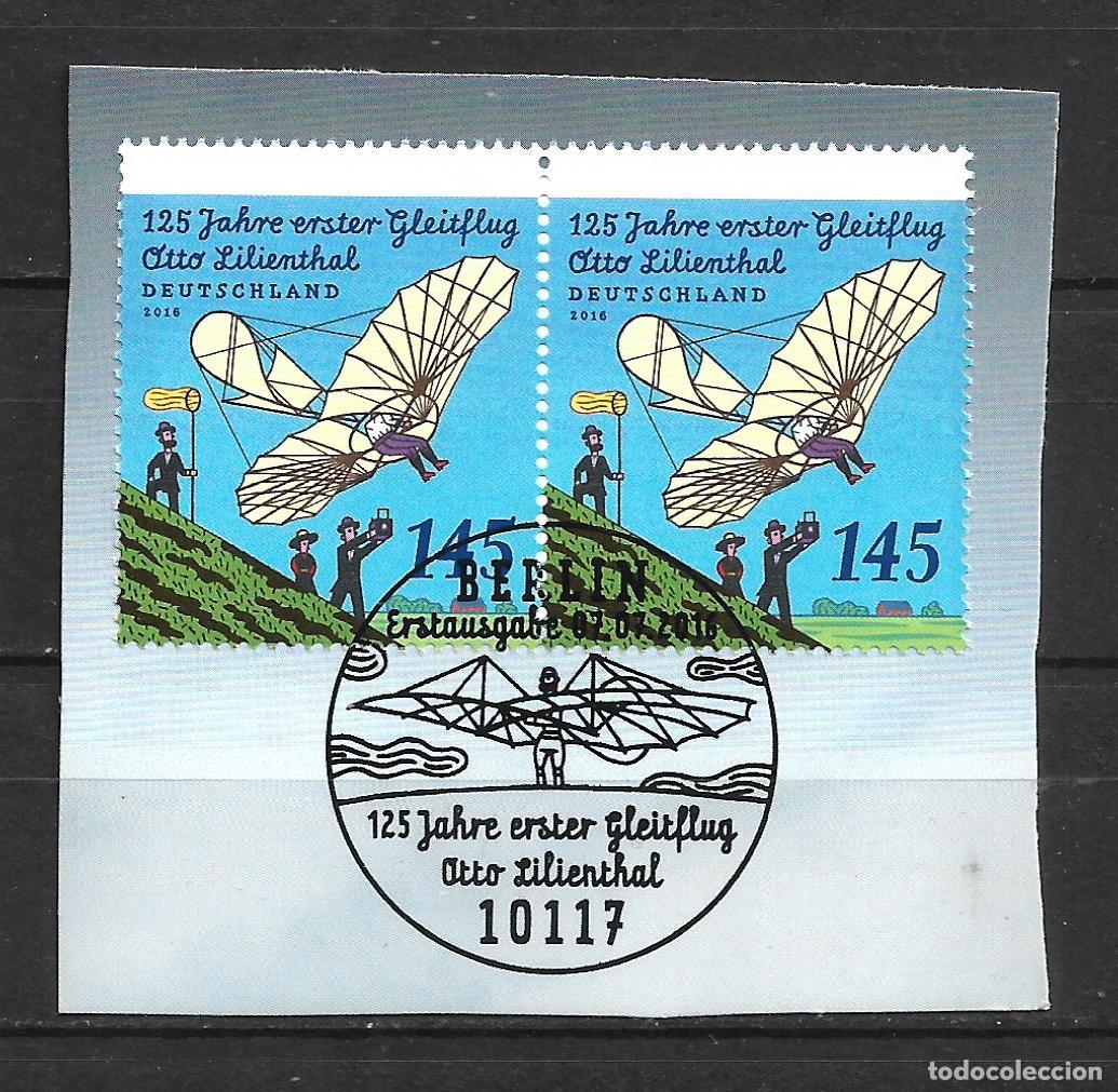 Sellos: alemania 2016 michel 3254 usado - Otto Lilienthal - 33/40