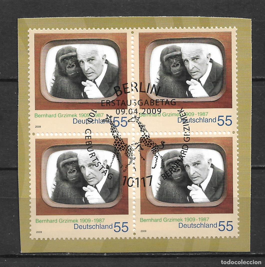Sellos: alemania 2009 michel 2731 usado - 100 Aniversario bernhard grzim - 33/40