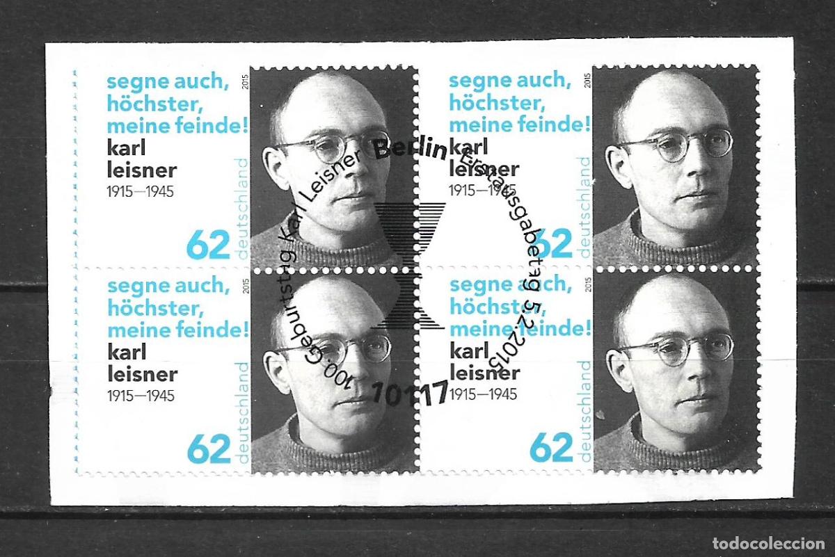 Sellos: alemania 2015 michel 3135 usado Karl Leisner - 33/41