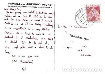 Sellos: Alemania y Albergue juvenil Rheingoldruhe, Bingen am Rhein a Broadstairs, Inglaterra 1968 (3993)