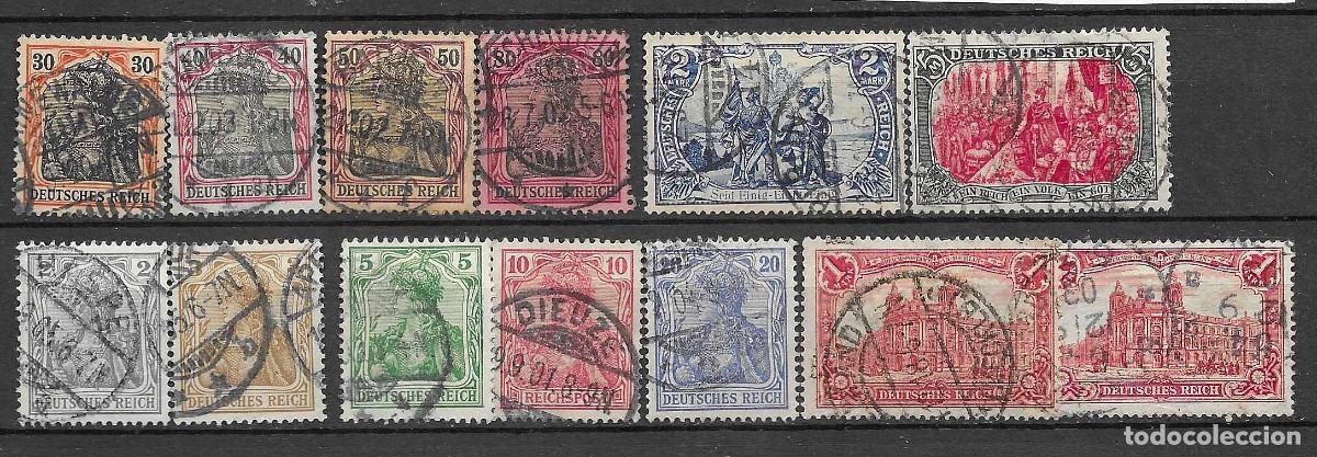 Sellos: IMPERIO ALEMAN 1902- USADOS - GERMANIA - INSCRIPCION &rdquo;DEUTSCHES REICH&rdquo;INCOMPLETA