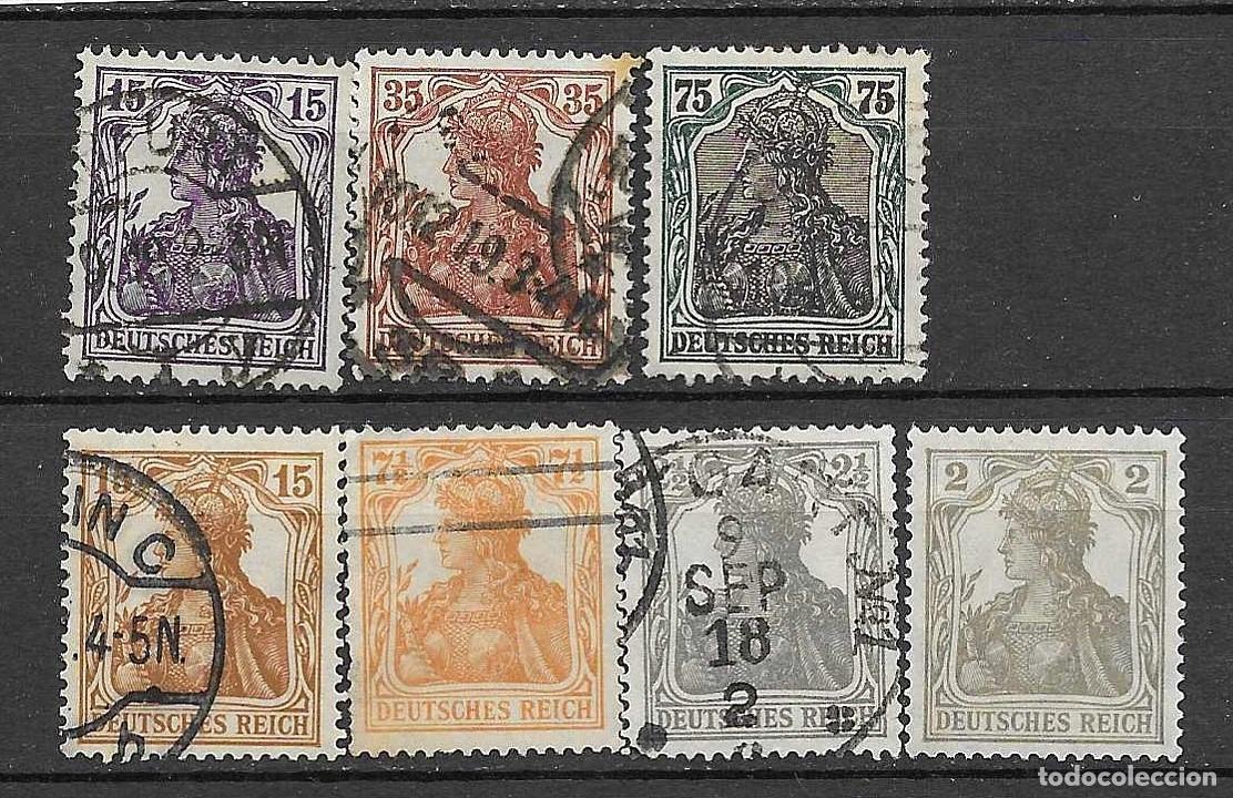 Sellos: IMPERIO ALEMAN 1902- **- GERMANIA - INSCRIPCION - IN-COMPLETA