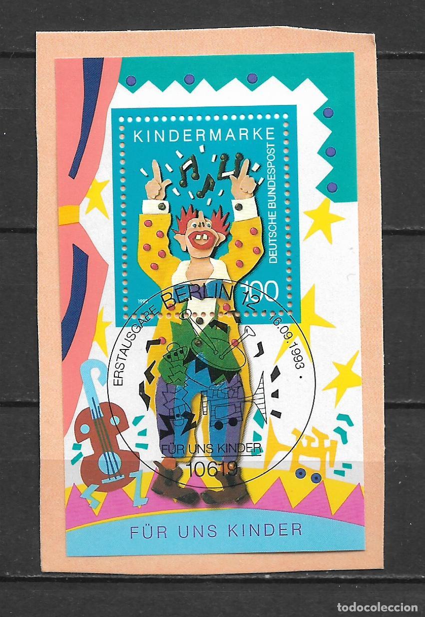 Sellos: alemania 1993 michel hoja bloque 27 usado - 33/42