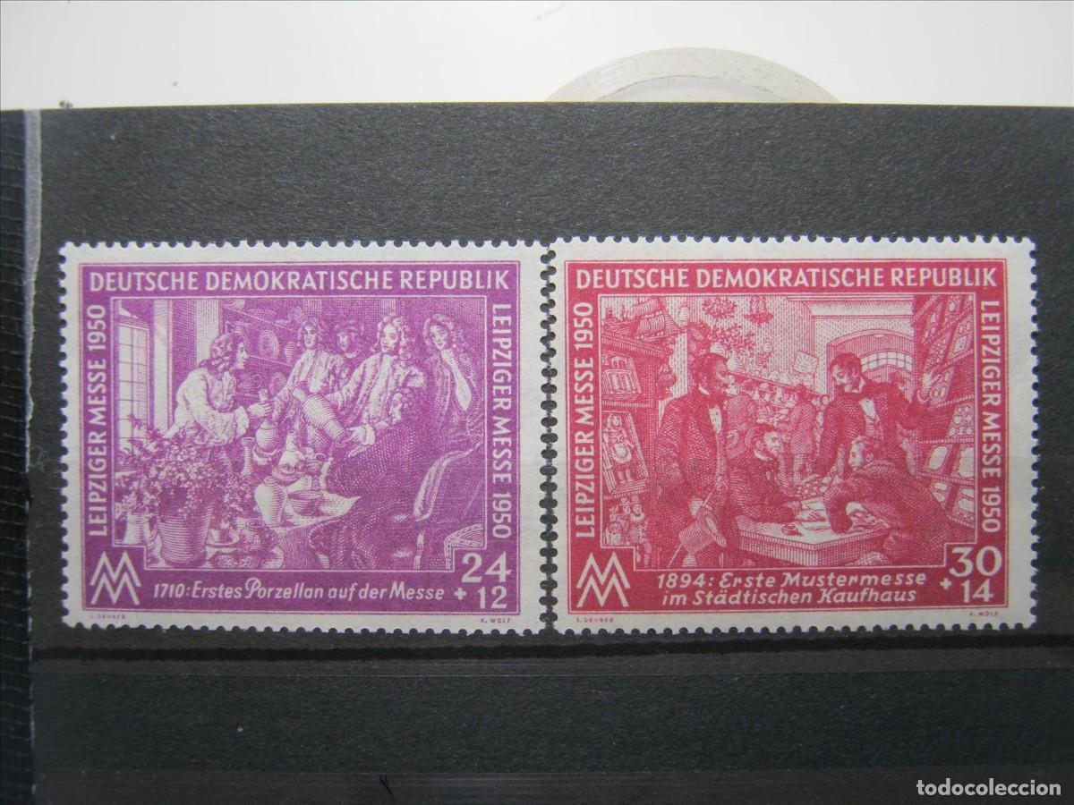 Timbres: DDR ALEMANIA ORIENTAL 1950 SERIE YVERT 1/2 MNH** SIN CHARNELA LUJO.