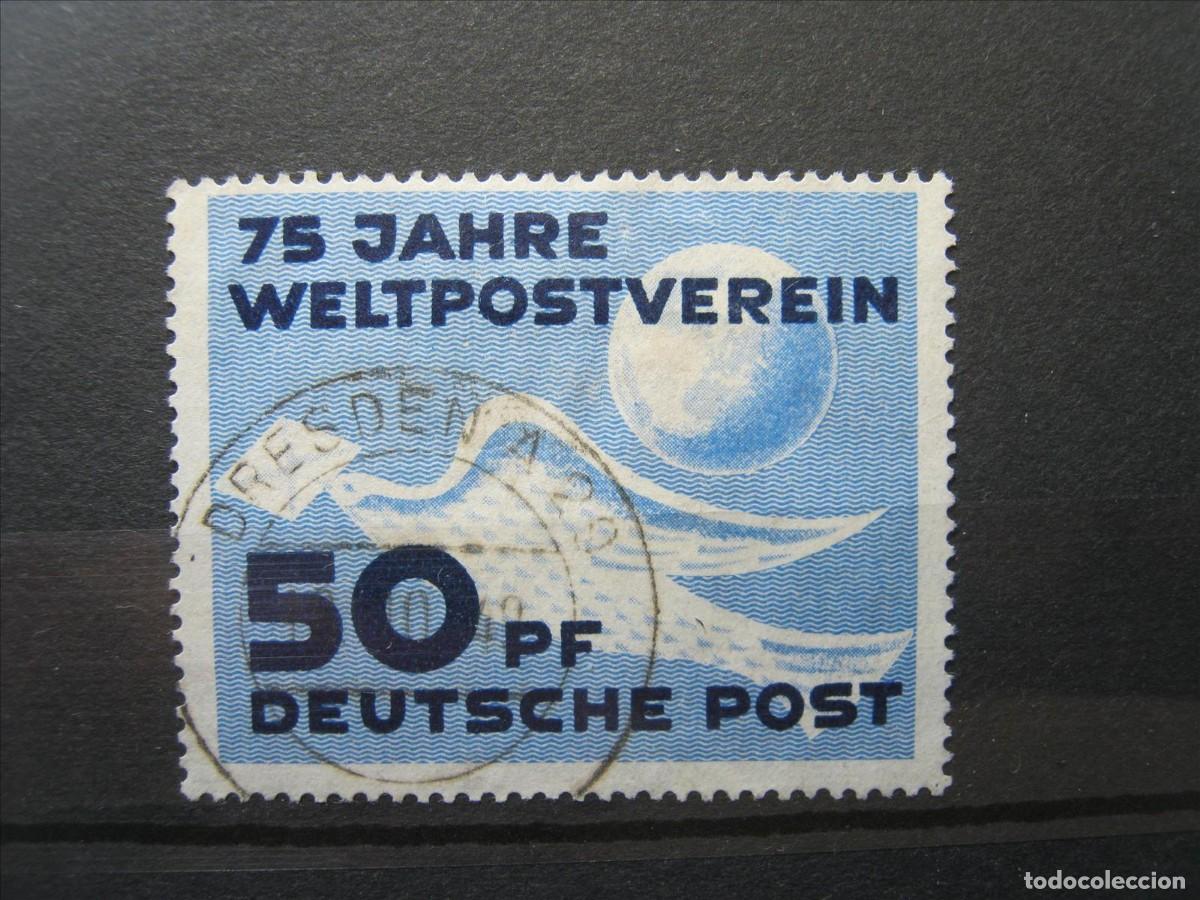 Timbres: ALEMANIA ORIENTAL DDR EMISIONES GENERALES 1949 YVERT 59 USADO PERFECTO.