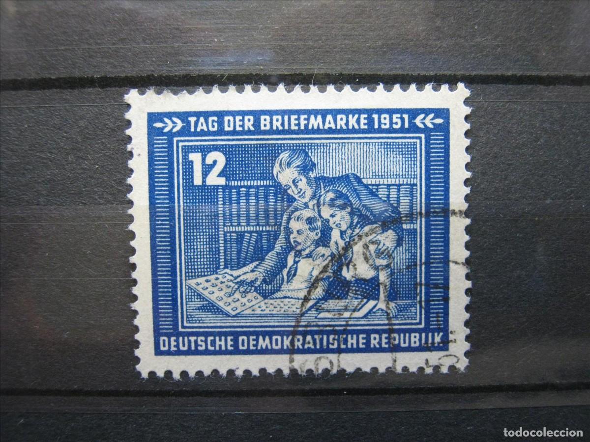 Sellos: DDR ALEMANIA ORIENTAL 1951 YVERT 47 USADO PERFECTO.