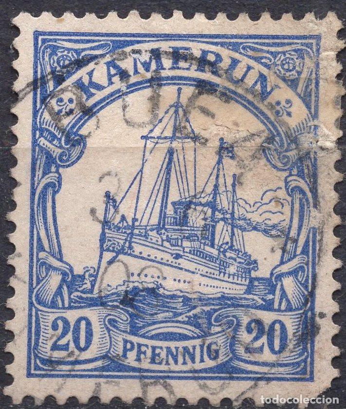 Sellos: ALEMANIA COLONIAS KAMERUN 1900 STAMP MICHEL DR-KAM 23IIb