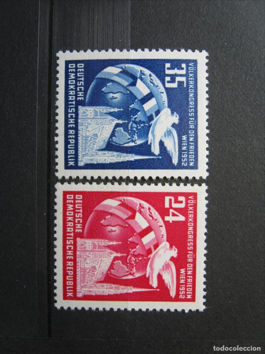 Sellos: DDR ALEMANIA ORIENTAL 1953 SERIE YVERT 76/77 MNH** LUJO!!!