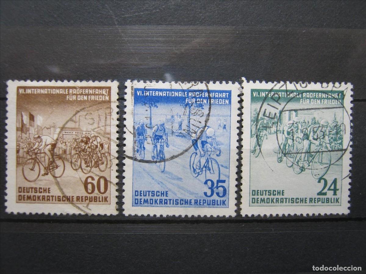 Sellos: DDR ALEMANIA ORIENTAL 1953 SERIE YVERT 106/108 USADOS PERFECTOS.