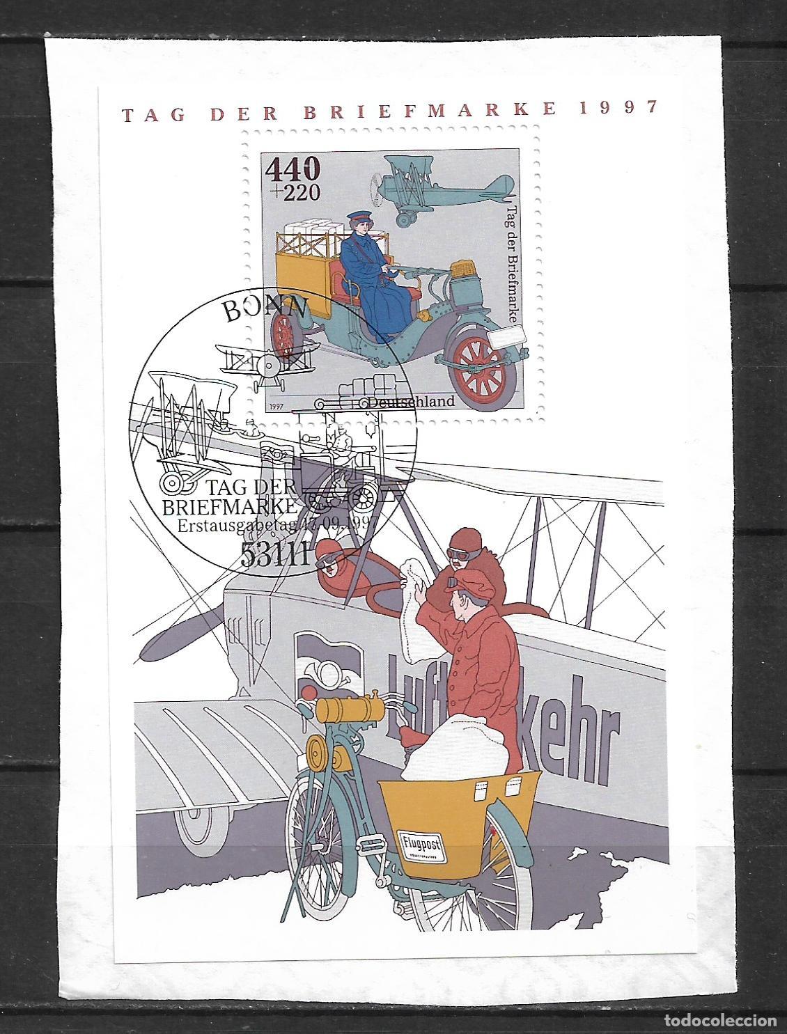 Sellos: alemania 1997 michel hoja bloque 41 usado 8.50&euro; - 24/3