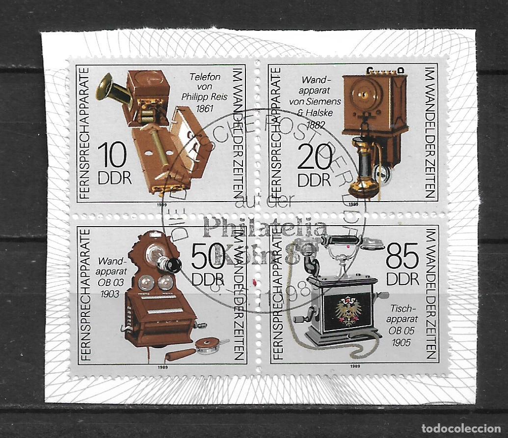Sellos: alemania ddr 1989 michel 3226/3229 usado 3.50&euro; - 24/4