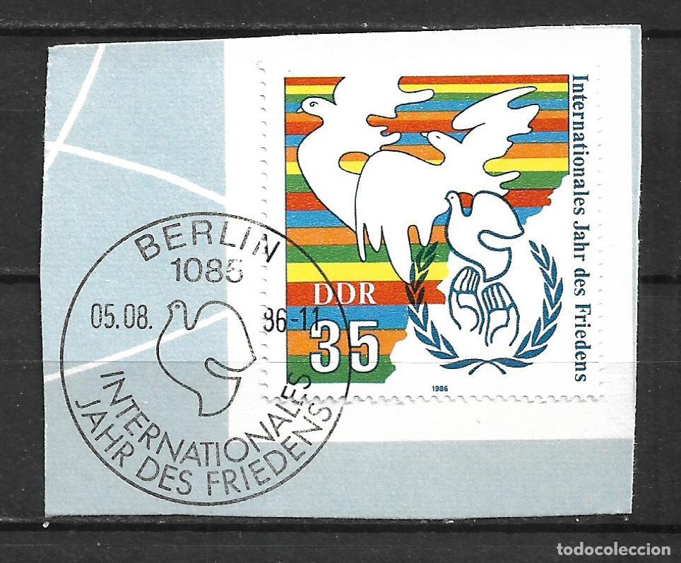Sellos: alemania ddr 1986 michel 3036 usado 1&euro; - 24/4