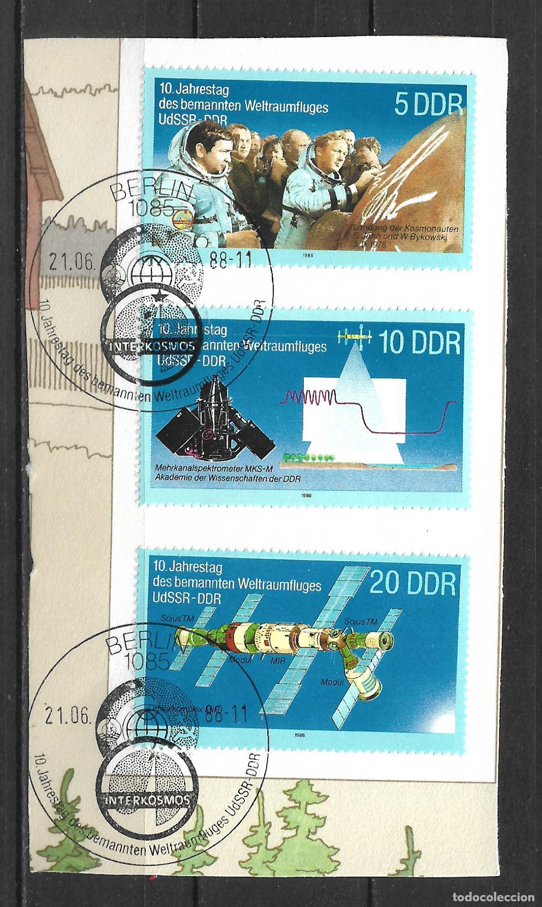 Sellos: alemania ddr 1986 michel 3170/3172 usado 1.20&euro; - 24/4