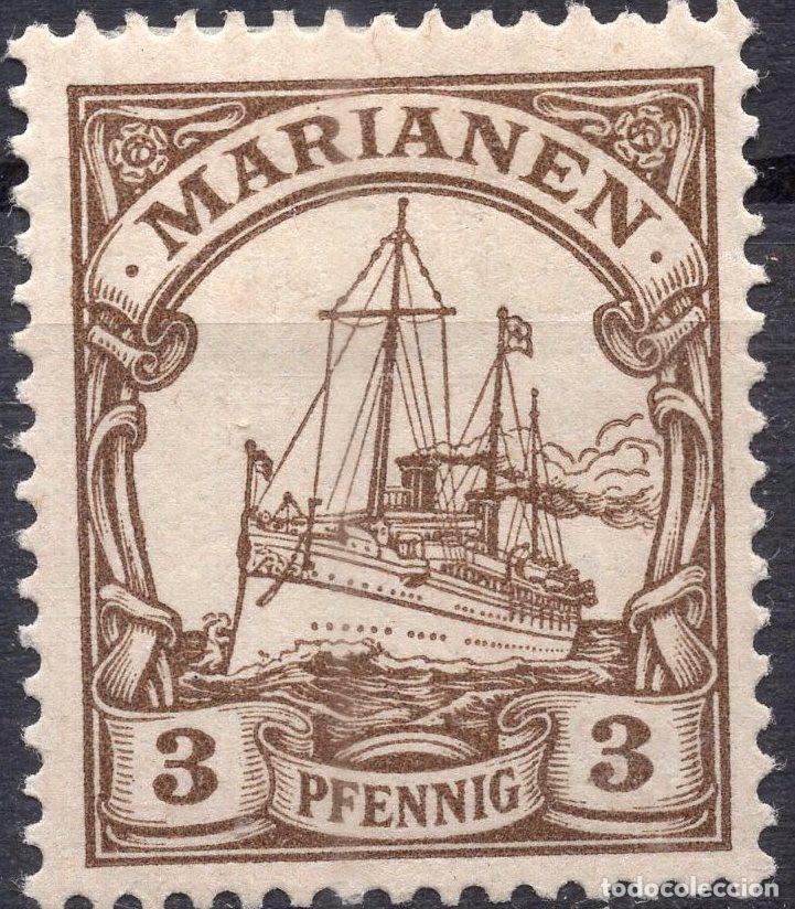 Sellos: ALEMANIA COLONIAS ISLAS MARIANAS 1901 STAMP MICHEL DR-MAR 7