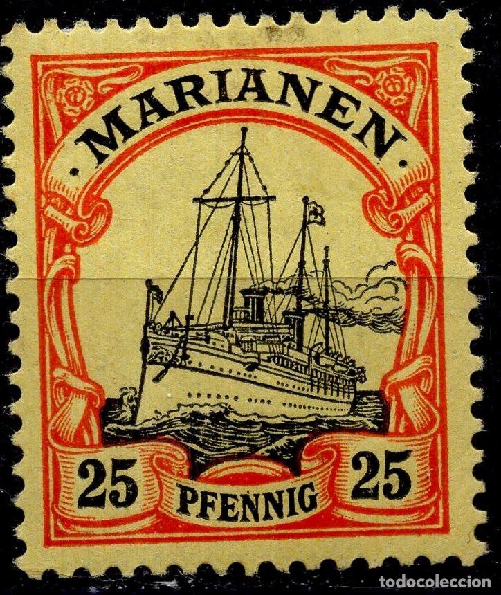 Sellos: ALEMANIA COLONIAS ISLAS MARIANAS 1901 STAMP MICHEL DR-MAR 11