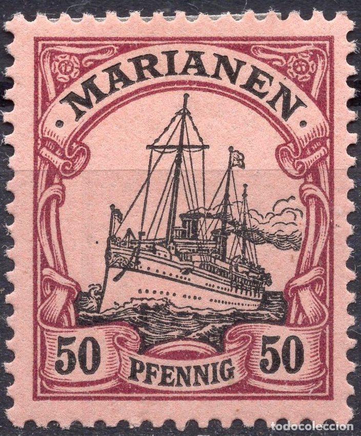Sellos: ALEMANIA COLONIAS ISLAS MARIANAS 1901 STAMP MICHEL DR-MAR 14