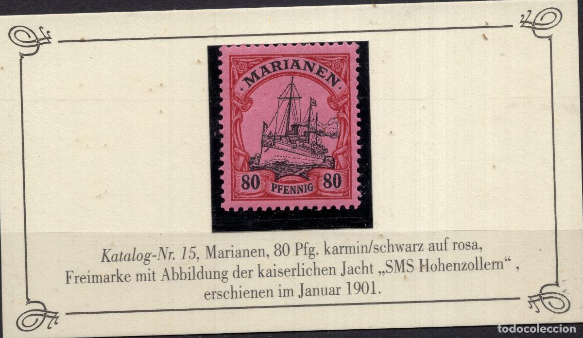 Sellos: ALEMANIA COLONIAS ISLAS MARIANAS 1901 STAMP MICHEL DR-MAR 15