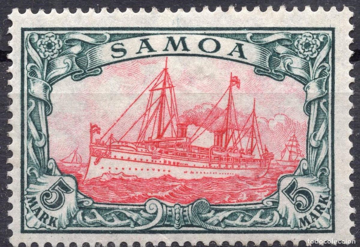 Sellos: ALEMANIA COLONIAS SAMOA 1901 STAMP MICHEL DR-SAM 19
