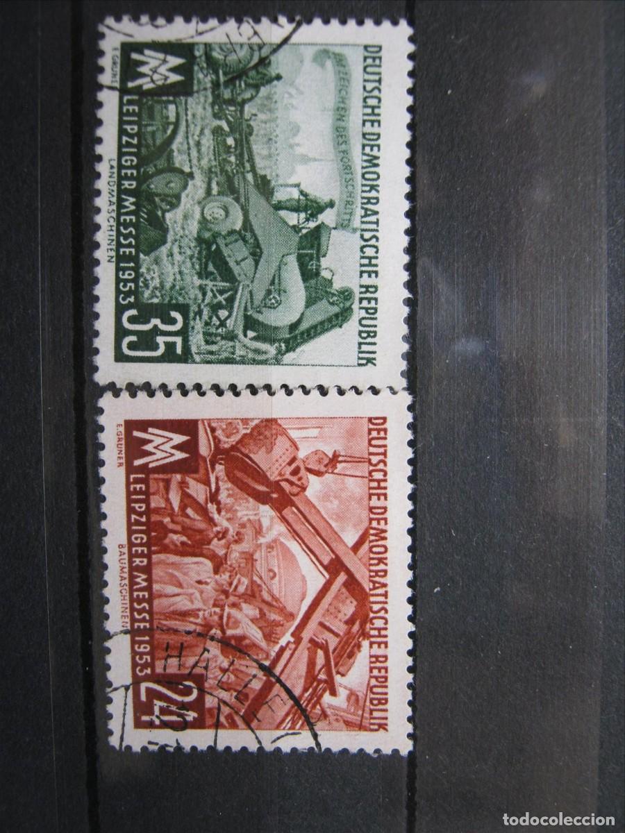 Briefmarken: DDR ALEMANIA ORIENTAL 1953 SERIE YVERT 113/114 USADOS PERFECTOS.