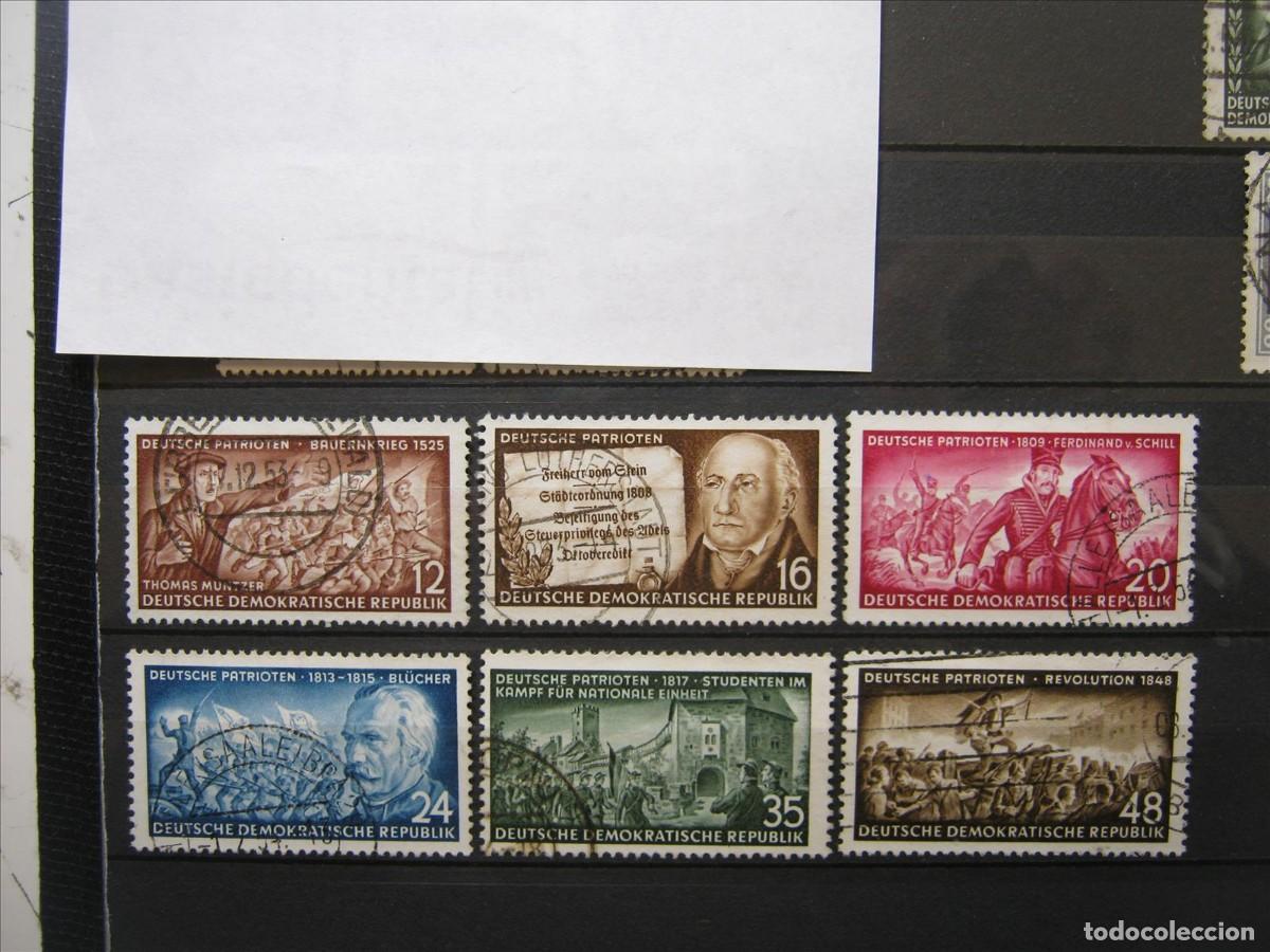 Sellos: DDR ALEMANIA ORIENTAL 1954 SERIE YVERT 140/145 USADOS PERFECTOS.