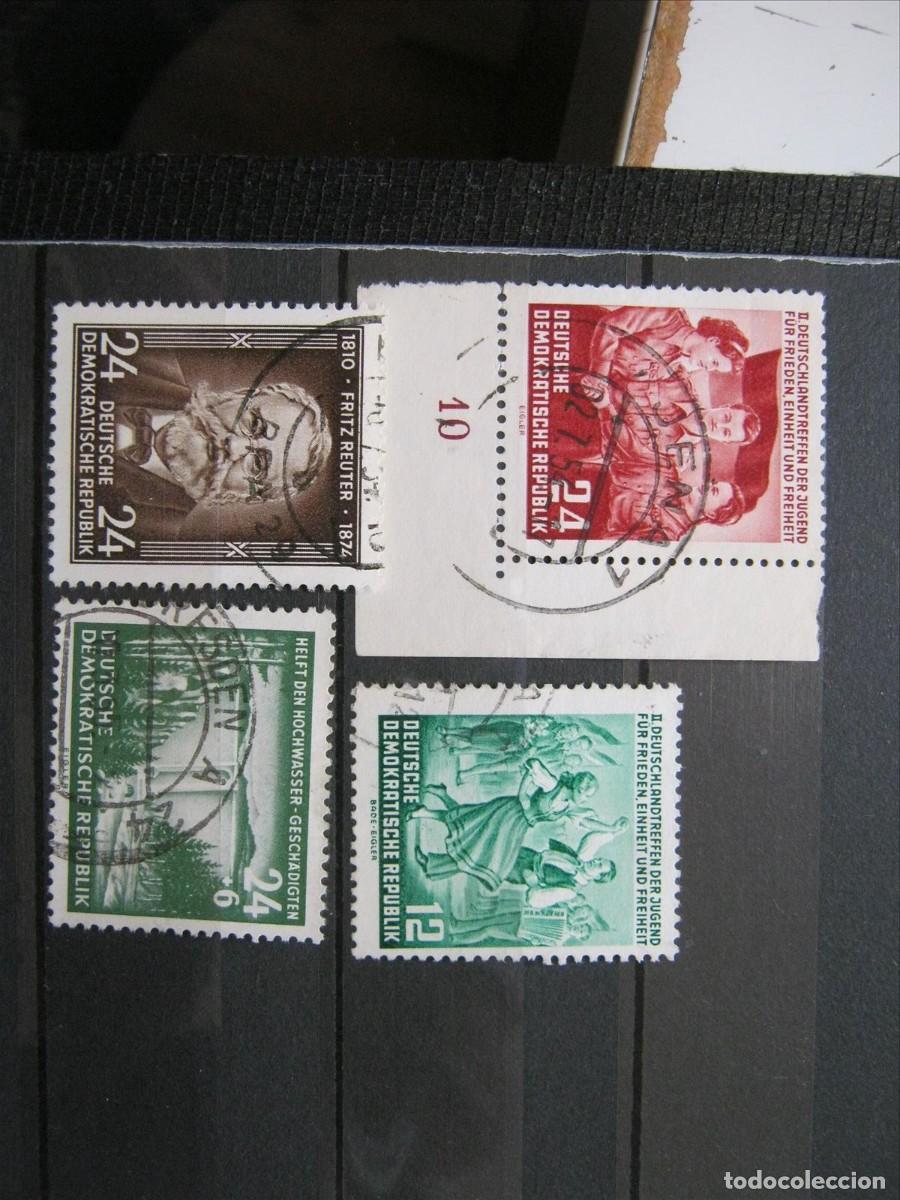 Sellos: DDR ALEMANIA ORIENTAL 1954 SERIE YVERT 166/167, 168 Y 169 USADOS PERFECTOS.
