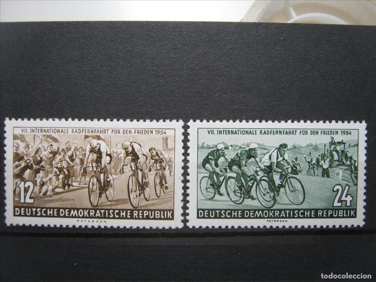 Sellos: DDR ALEMANIA ORIENTAL 1954 SERIE YVERT 164/165 MNH** LUJO.