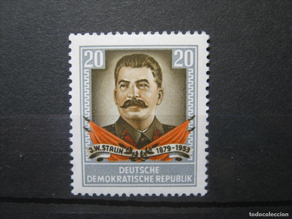 Sellos: DDR ALEMANIA ORIENTAL 1954 SERIE YVERT 163 MNH** LUJO.