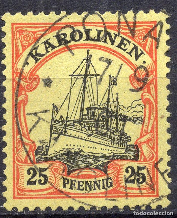 Sellos: ALEMANIA COLONIAS ISLAS CAROLINAS 1900 STAMP MICHEL DR-KAR 11